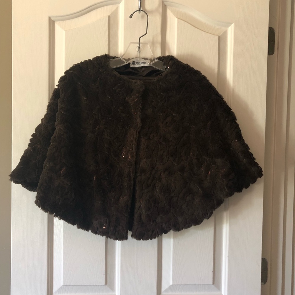 NWT Sure Couture by Renee McCartney Faux Fur Shawl/Wrap